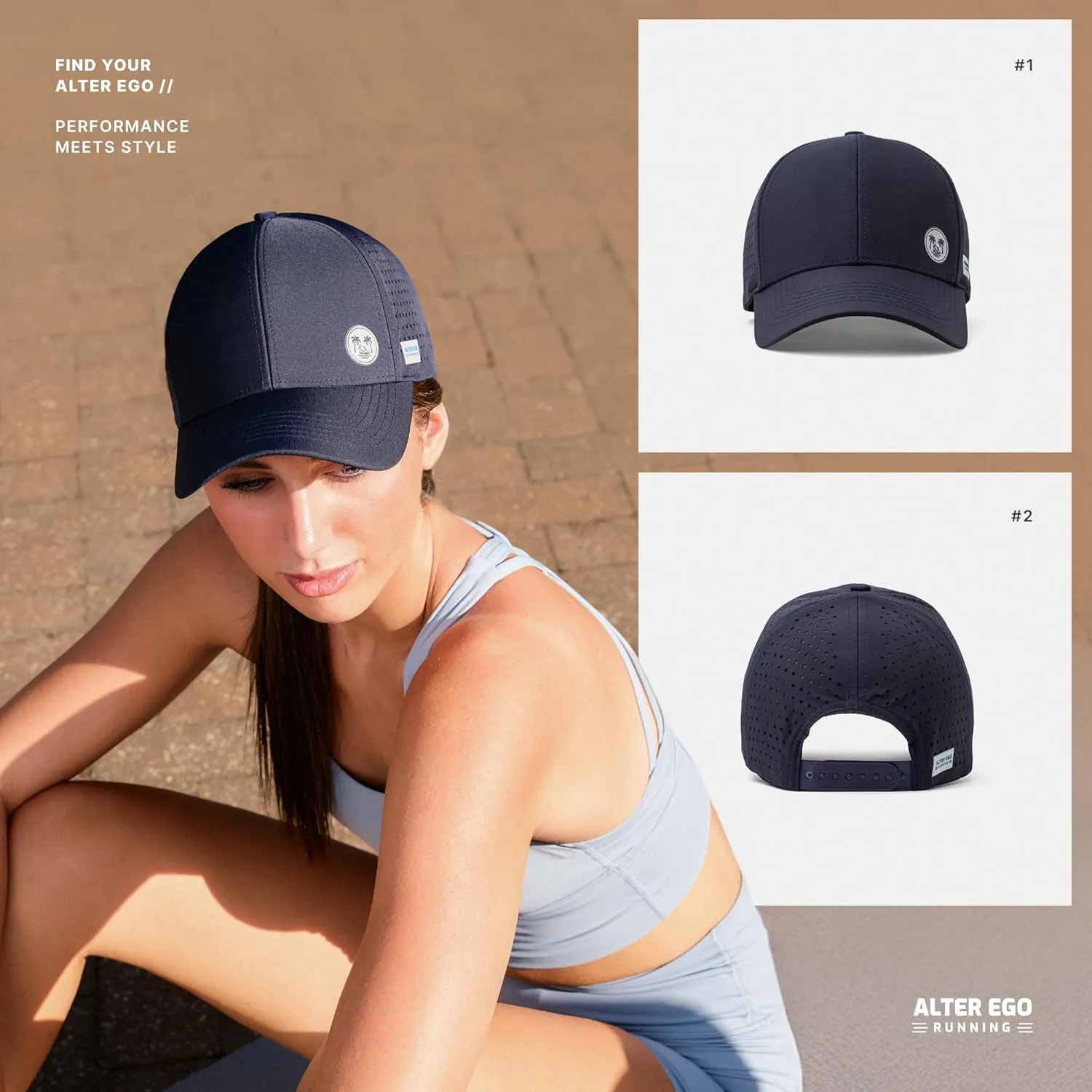 Alter Ego Trotter Splash Running Hat  Lightweight, Water Repellent, Men & Women