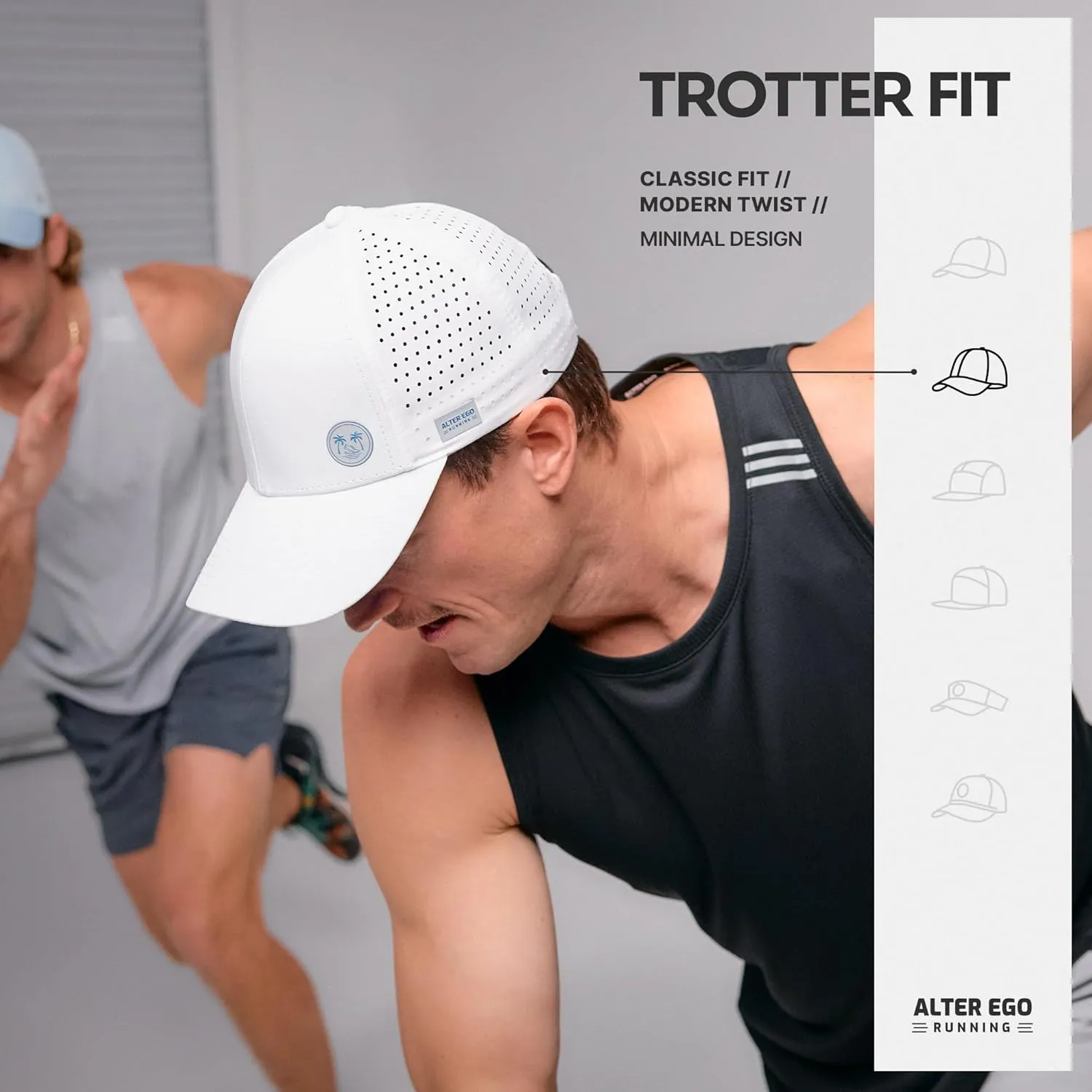 Alter Ego Trotter Splash Running Hat  Lightweight, Water Repellent, Men & Women