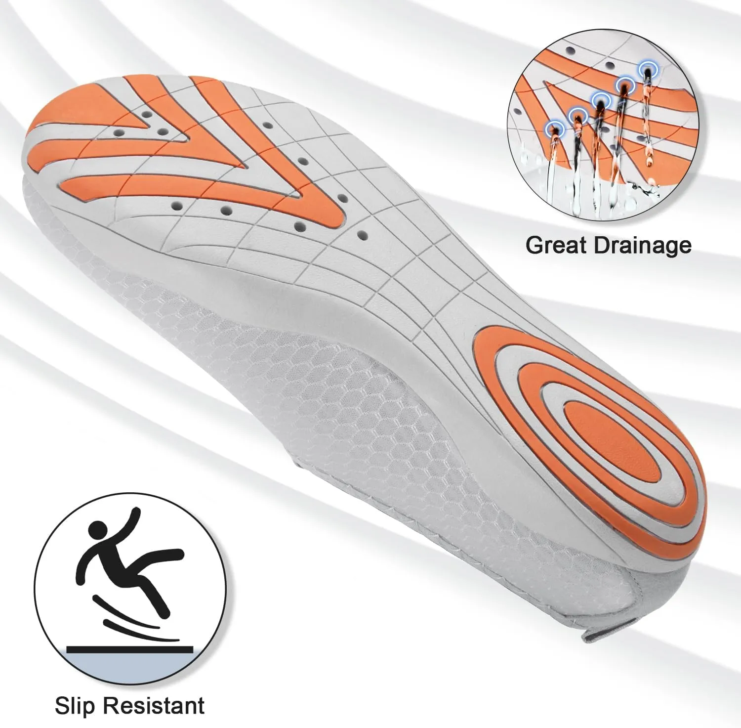 ATHMILE Water Shoes for Women Men River Aqua Shoes Barefoot Sport Quick-Dry Adult Swim Shoes for Beach Lake Pool Hiking Surfing Kayaking Camping Size