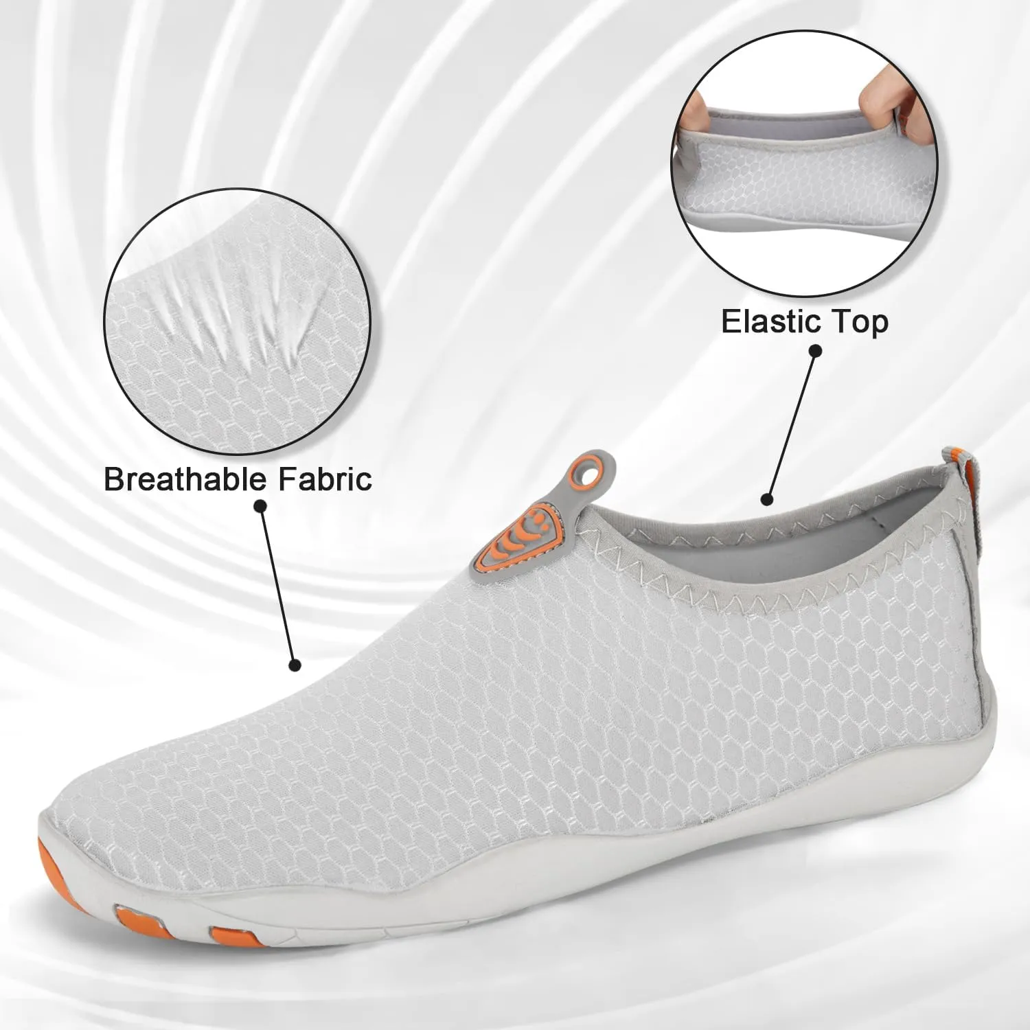ATHMILE Water Shoes for Women Men River Aqua Shoes Barefoot Sport Quick-Dry Adult Swim Shoes for Beach Lake Pool Hiking Surfing Kayaking Camping Size