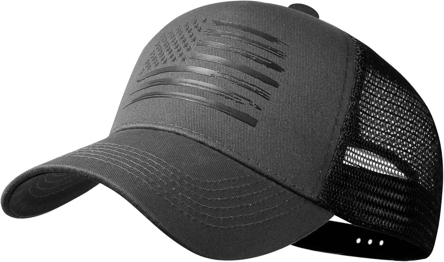 Baseball Cap, American Flag Trucker Hat for Men Women, Breathable Adjustable Fit Outdoor Mesh Snapback Hats