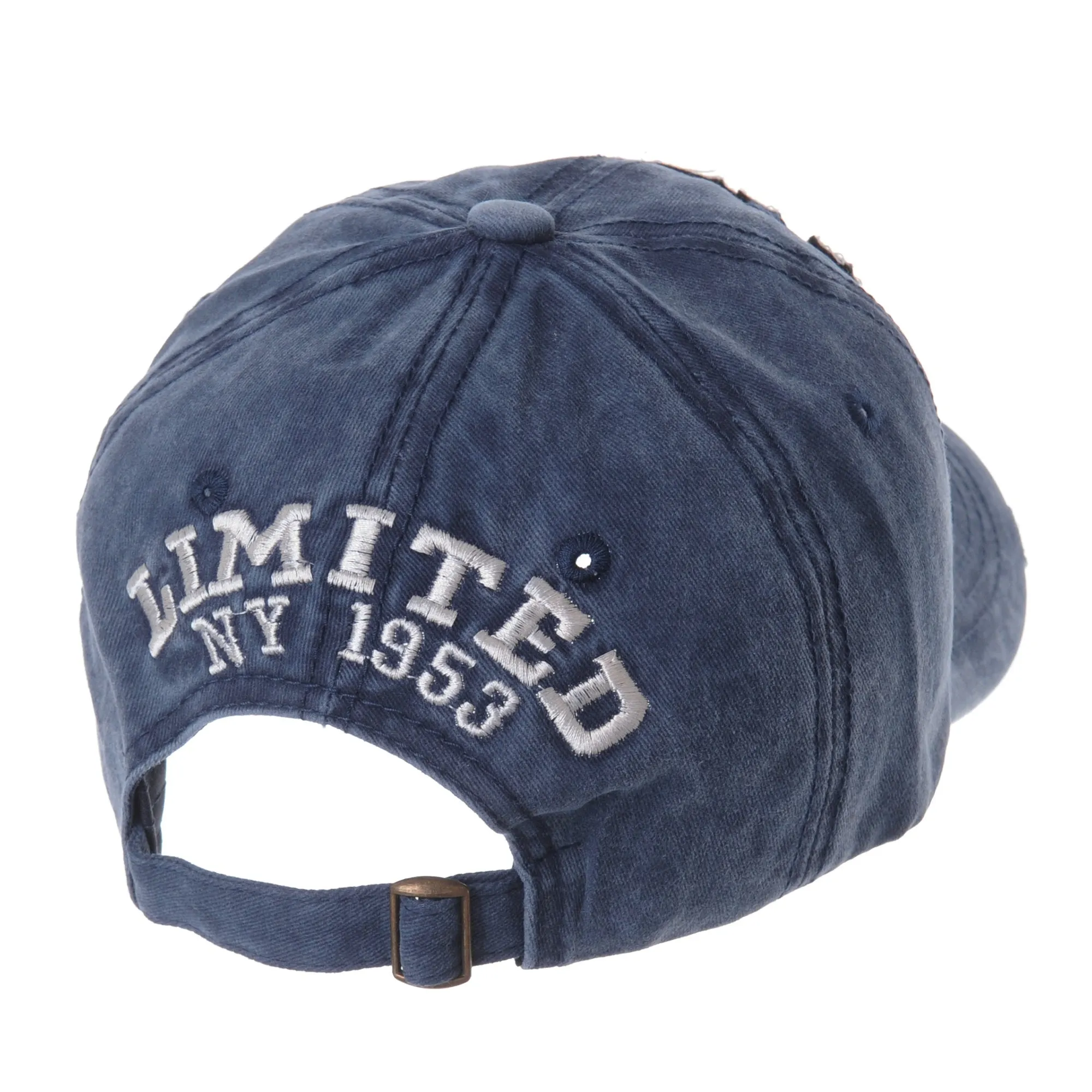 Baseball Cap Washed Distressed Trucker Hat New York DW1516