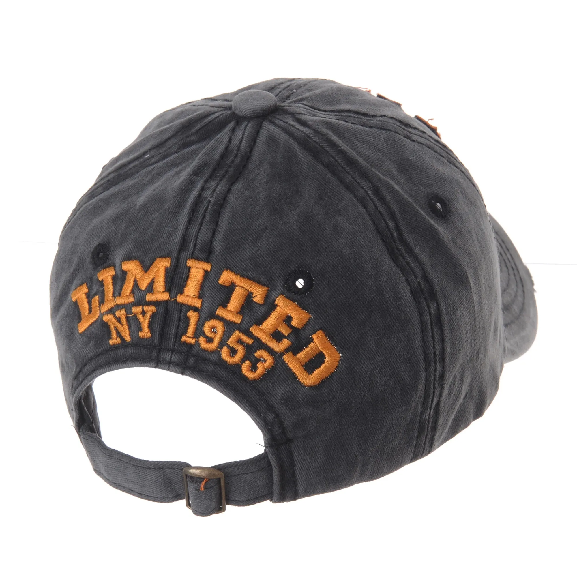 Baseball Cap Washed Distressed Trucker Hat New York DW1516