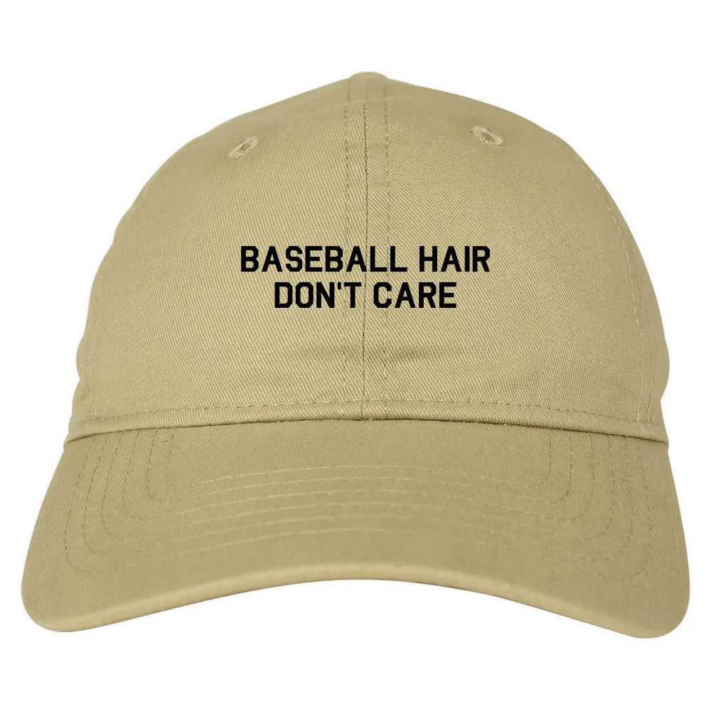 Baseball Hair Dont Care Mens Dad Hat Baseball Cap