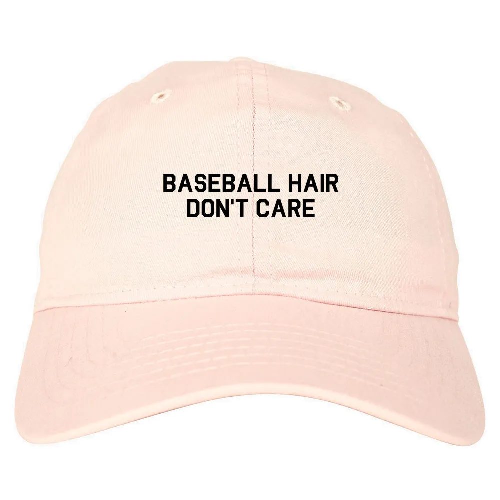 Baseball Hair Dont Care Mens Dad Hat Baseball Cap