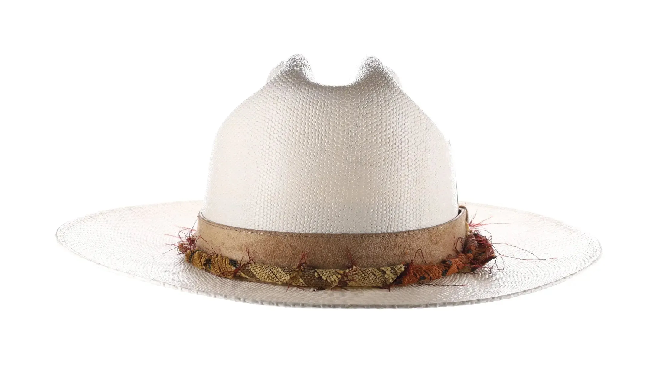 Biltmore Heart Hard Crown Bangora Straw Fedora
