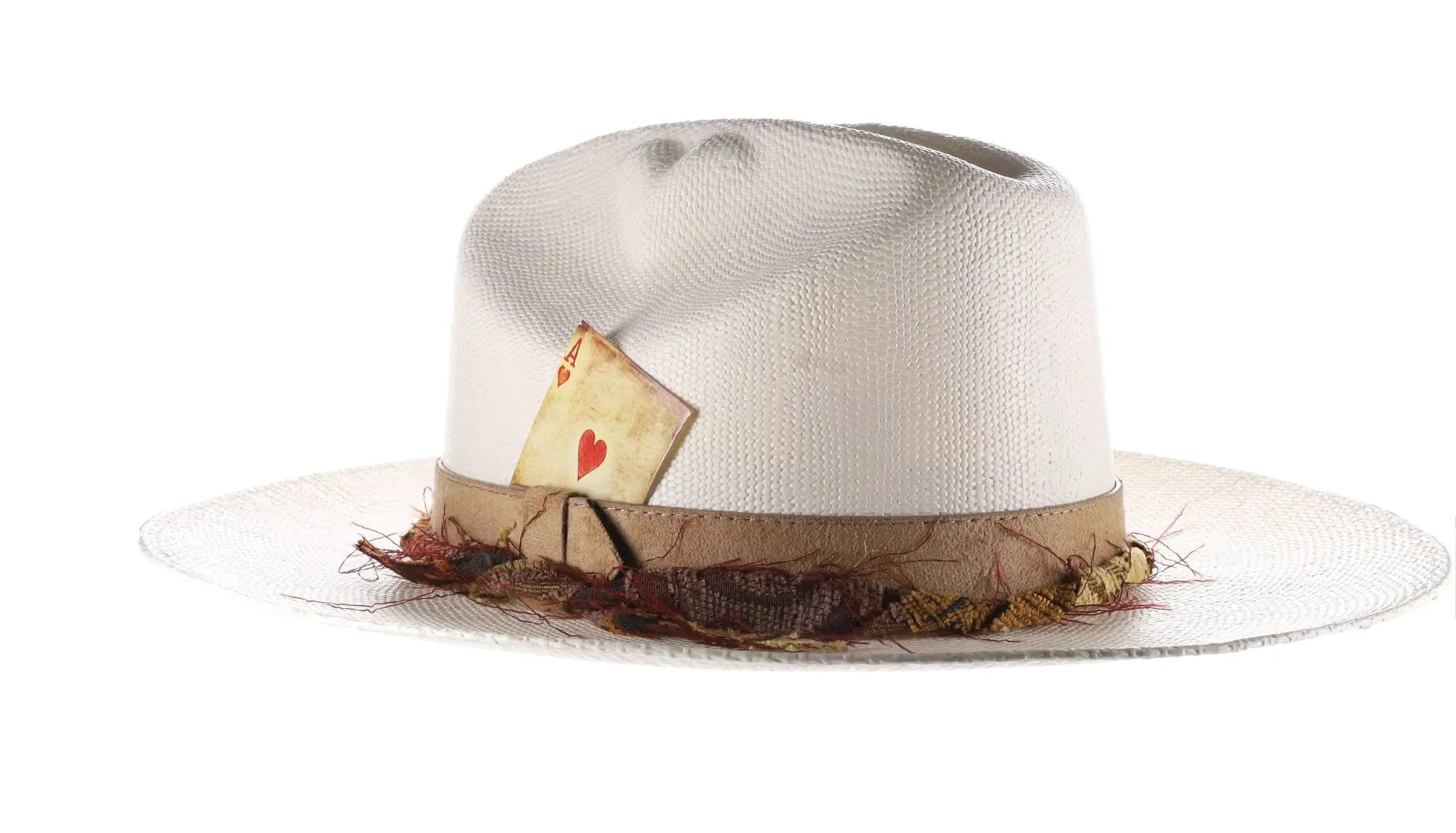 Biltmore Heart Hard Crown Bangora Straw Fedora
