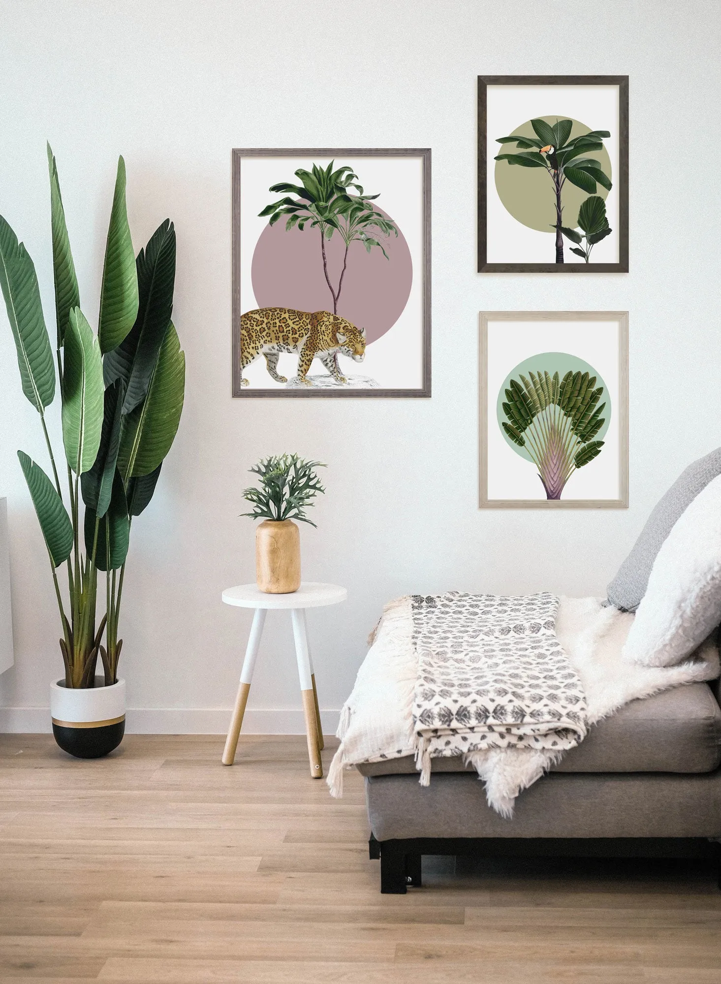 Botanical Garden Pinnate Palm Art Poster