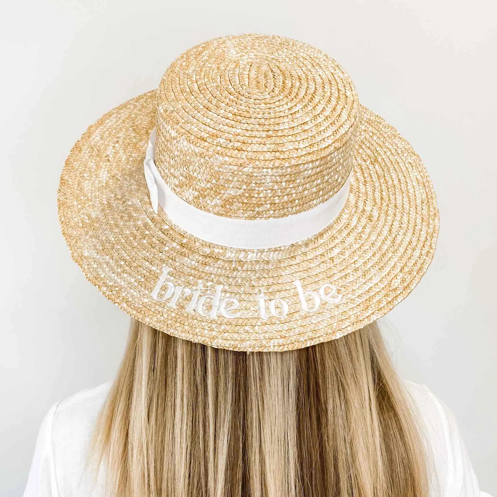 Bride To Be Bachelorette Boater Hat