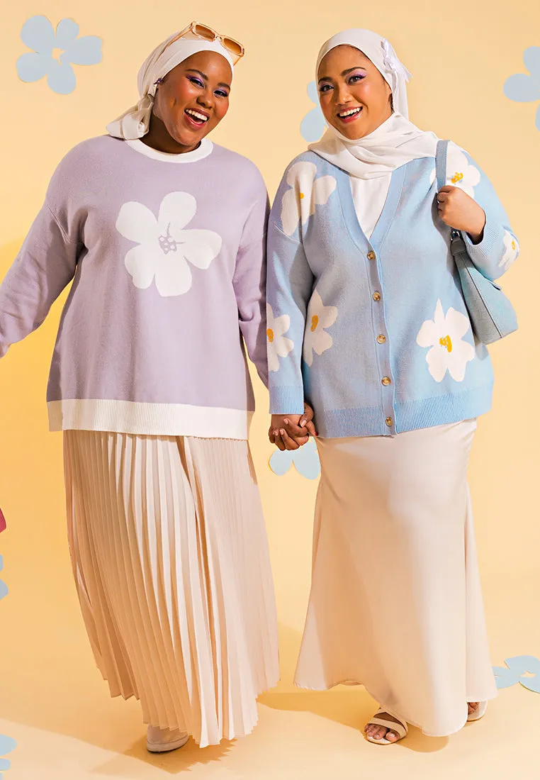 Candace Coquette Knit Floral Cardigan