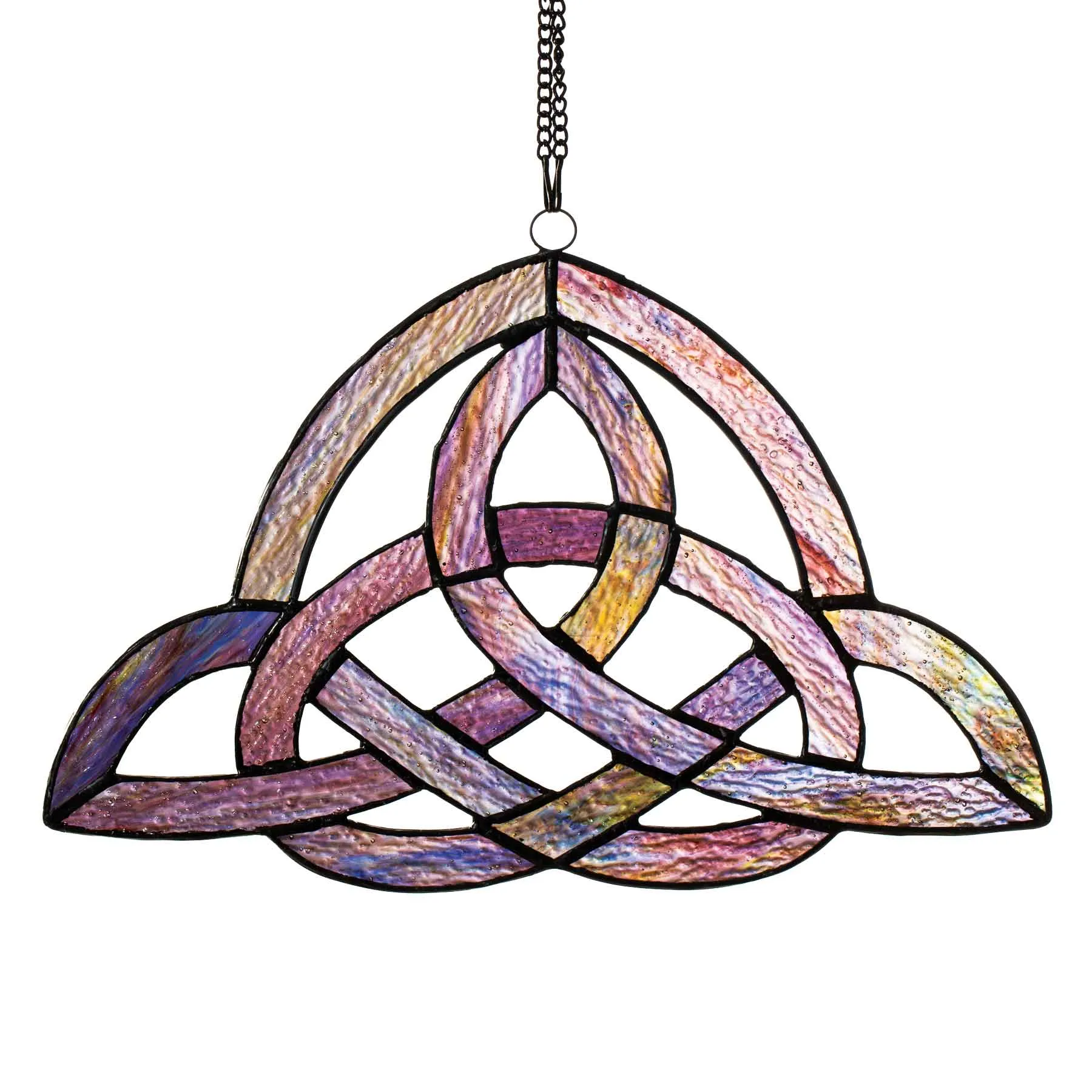 Celtic Knot Stained Glass Window Decor