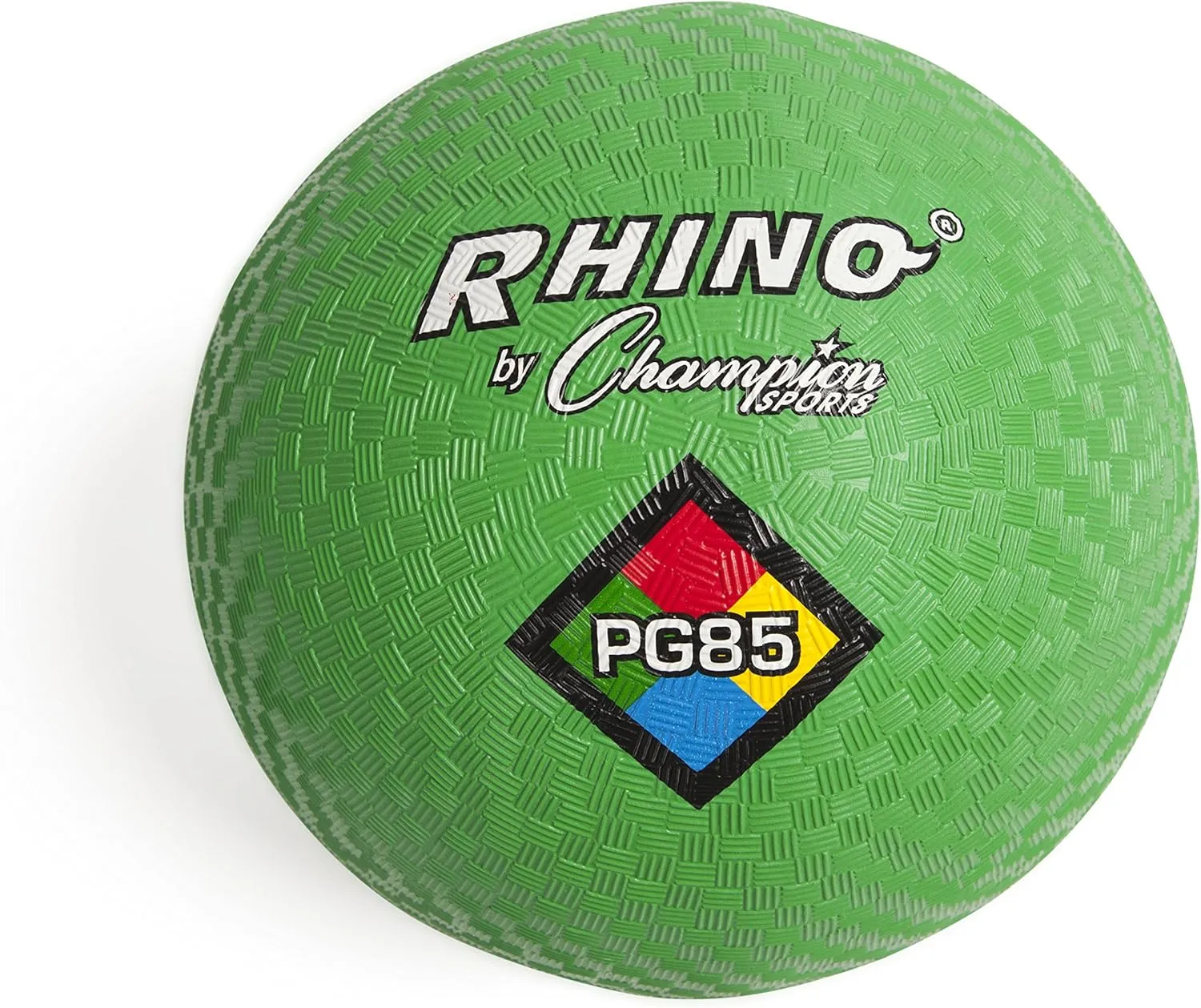 Champion Sports Rhino Playground Balls 8.5"D - Two Ply, Nylon Wound, GREEN