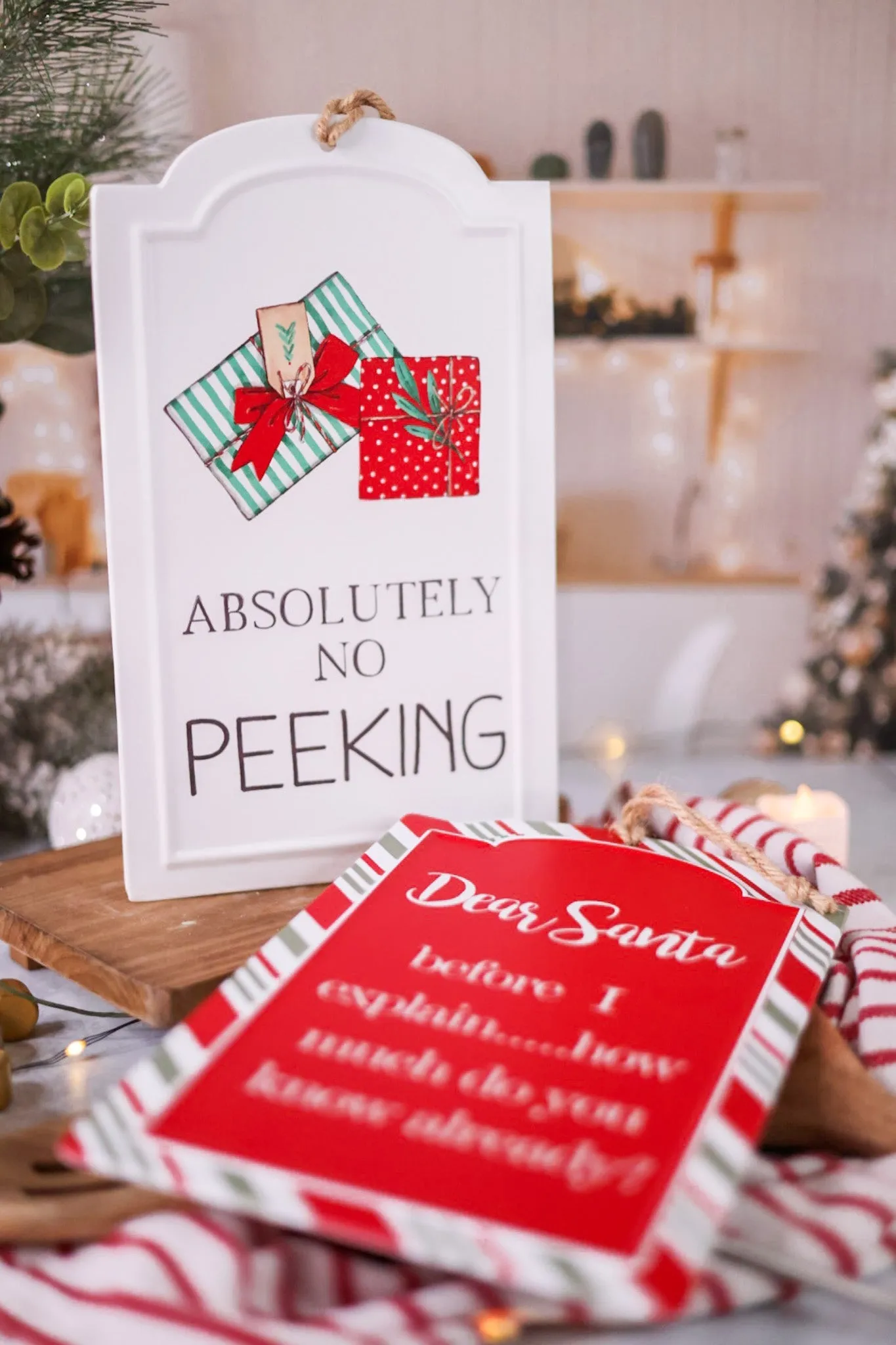 Christmas Tin Sign (2 Styles) FINAL SALE