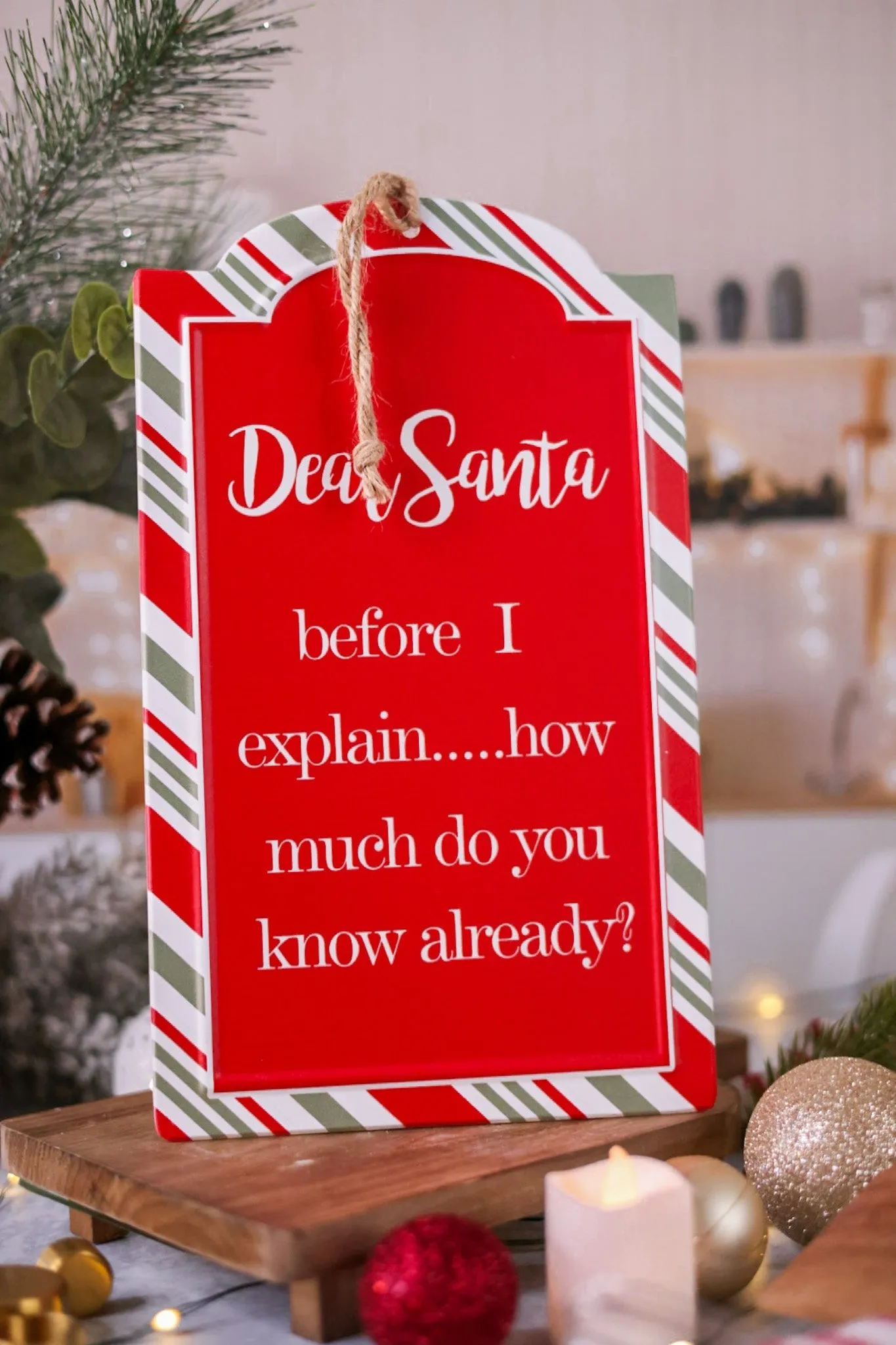 Christmas Tin Sign (2 Styles) FINAL SALE