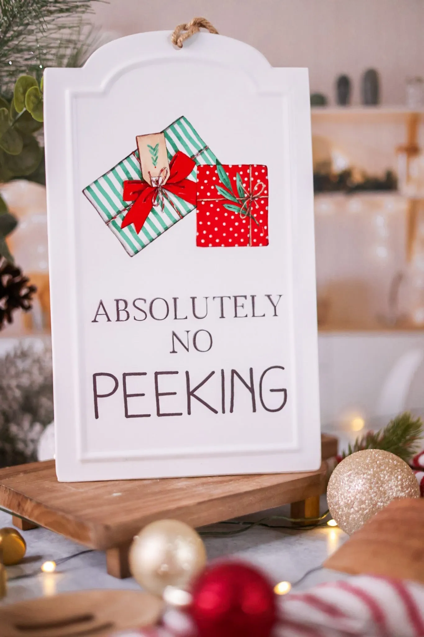 Christmas Tin Sign (2 Styles) FINAL SALE