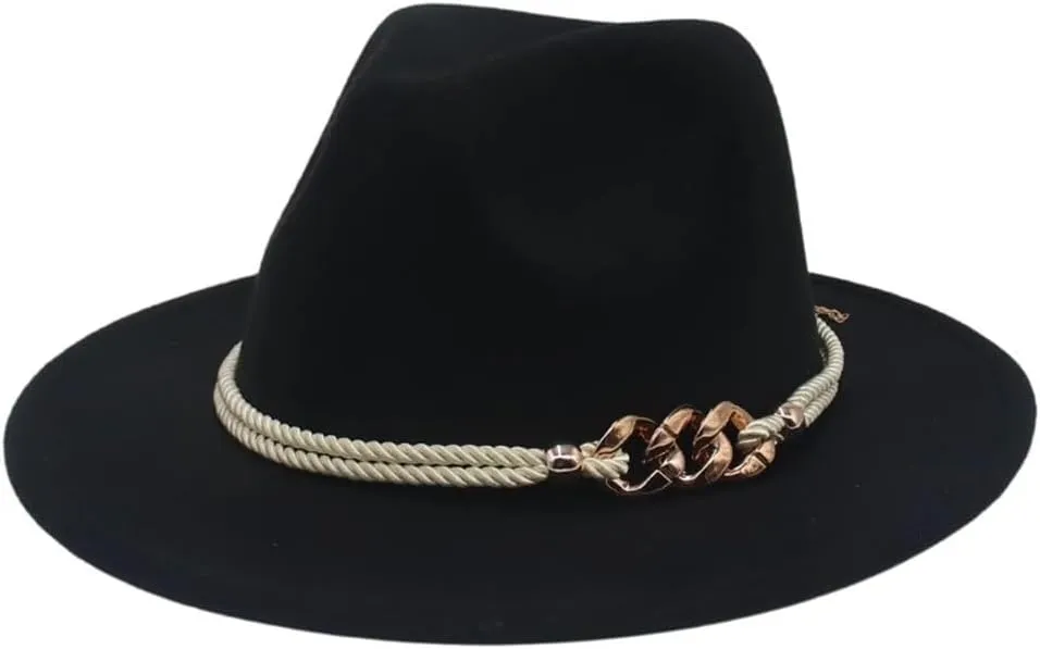 Classic Bowler Hat Large Brim English Jazz Hat Gentleman's Hat for Outdoor