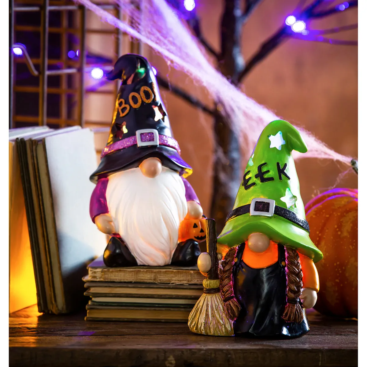 Color Changing Halloween Gnome Tabletop Décor