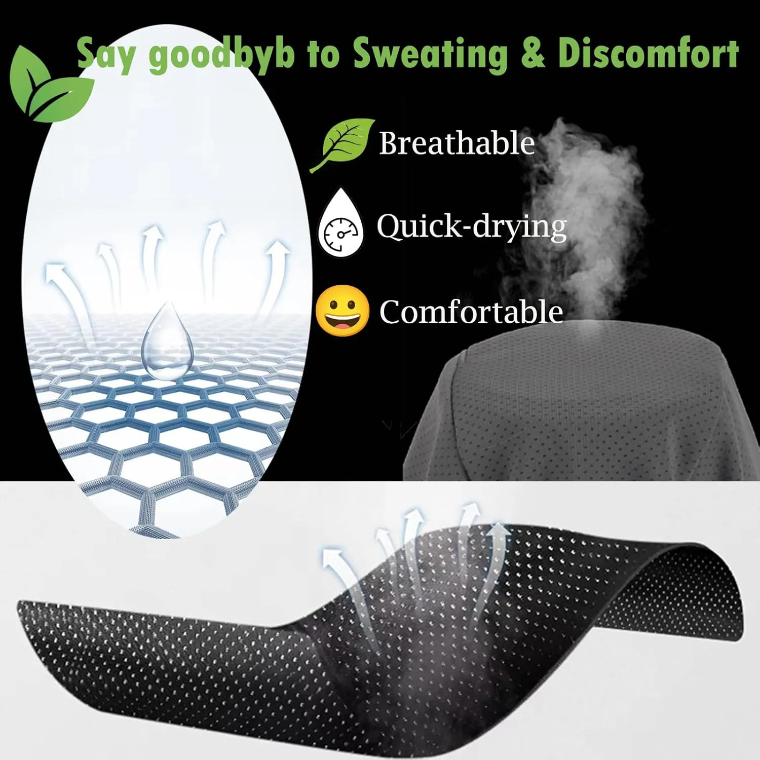 Cooling Skull Cap Helmet Liner, Lightweight Mesh Running Hat, Fits Under Helmet Cycling Motorcycle, Sweat Liner for Men Women