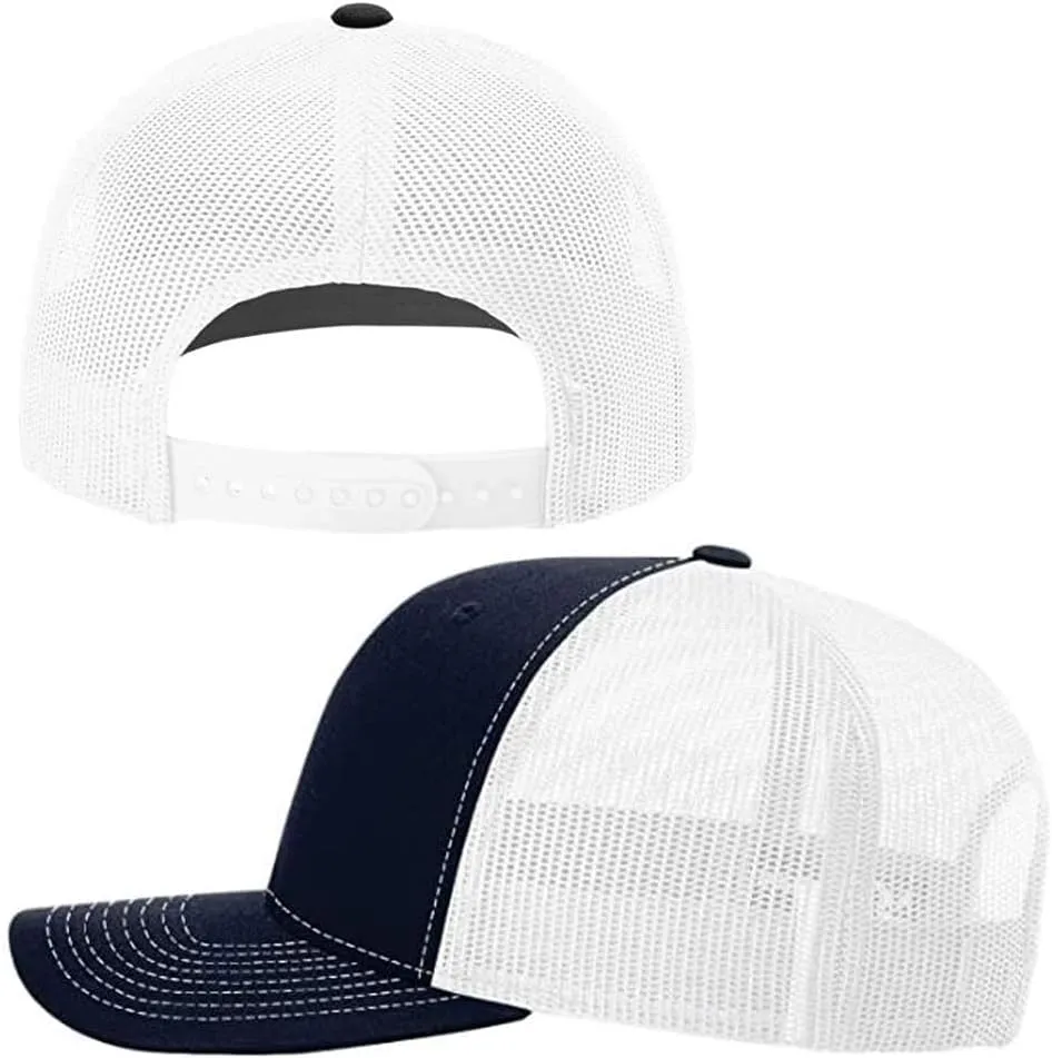 Custom Logo Embroidered Trucker Hats for Men Adjustable Snapback Mesh Cap Great for Outdoors Baseball Cap