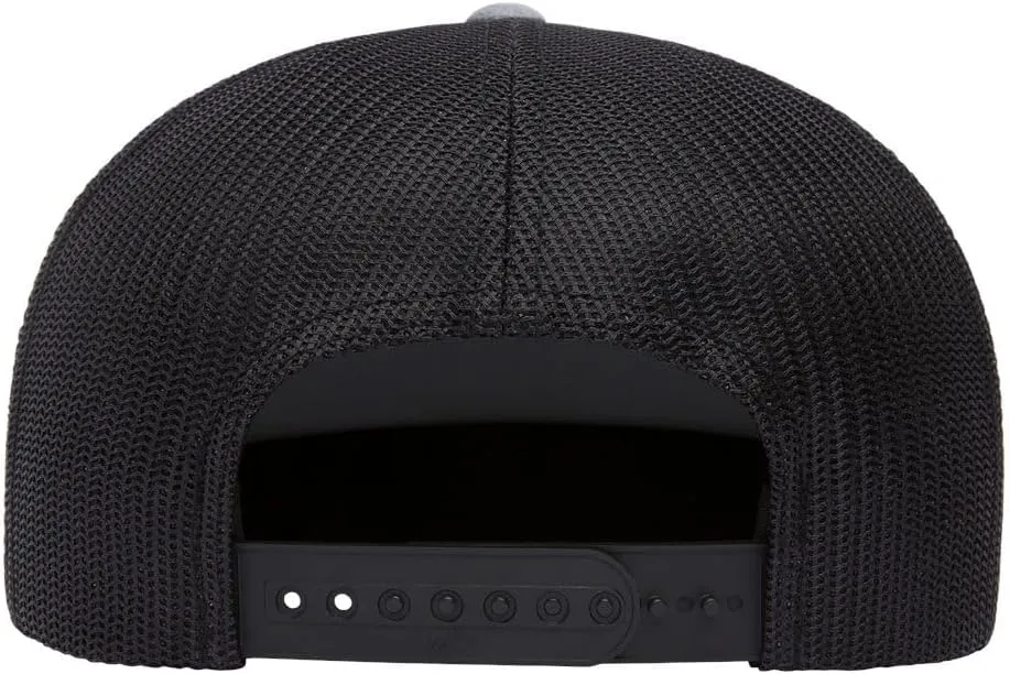 Custom Trucker Flatbill Hat YP 6006 Embroidered Your Text Snapback