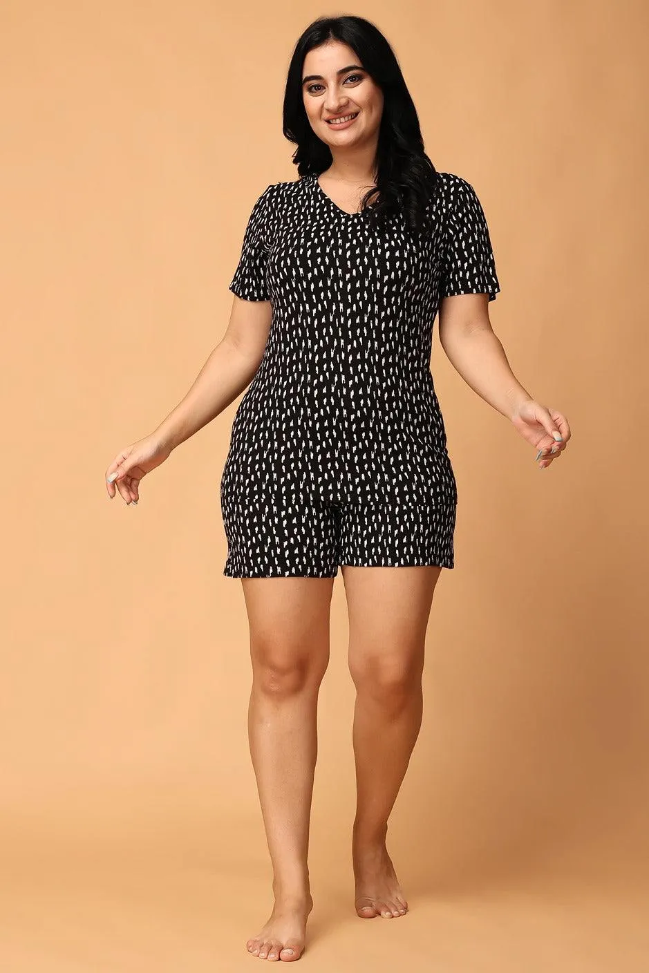 Dash Printed Night Suit Set