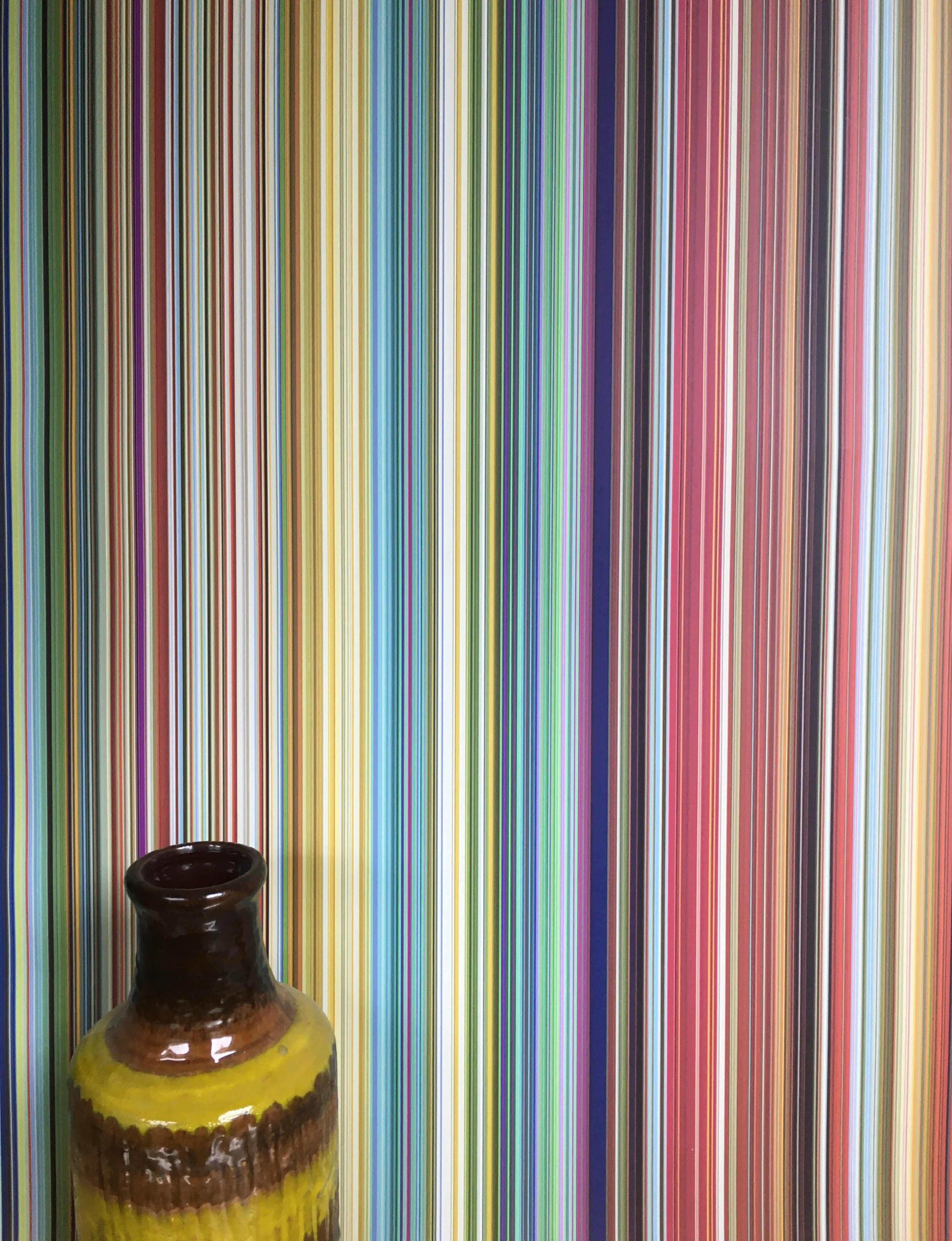 Fine Stripe Wallpaper - Multicoloured
