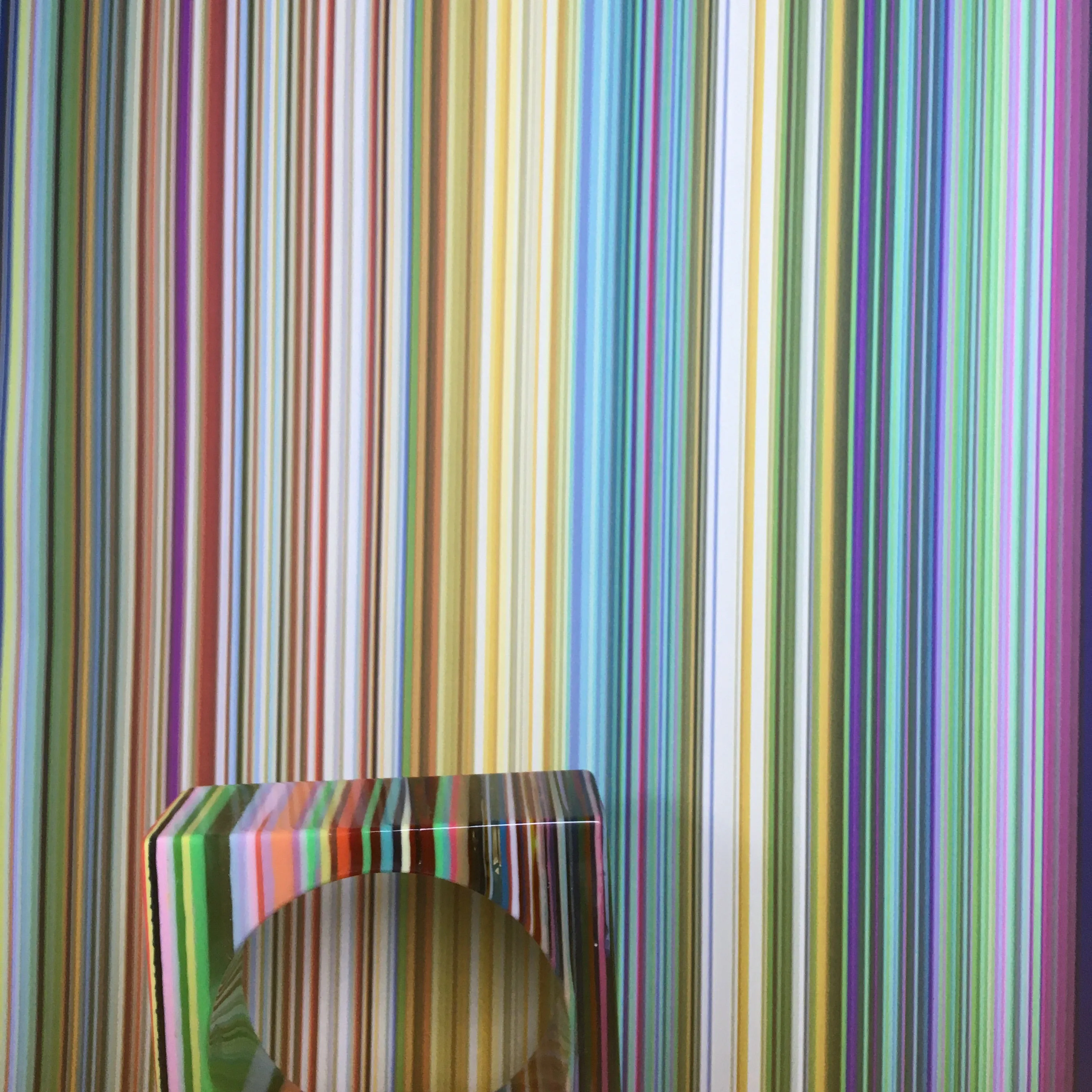 Fine Stripe Wallpaper - Multicoloured