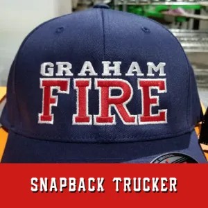 Fire 2 Line Custom Hat - Snapback Trucker