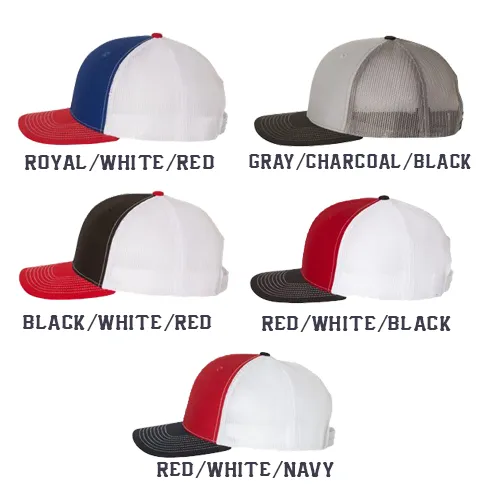 Fire 2 Line Custom Hat - Snapback Trucker