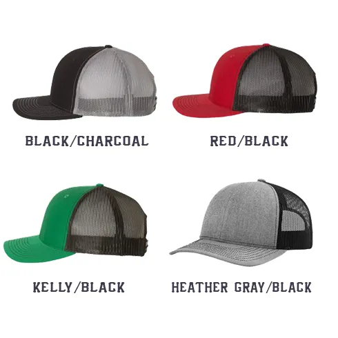 Fire 2 Line Custom Hat - Snapback Trucker