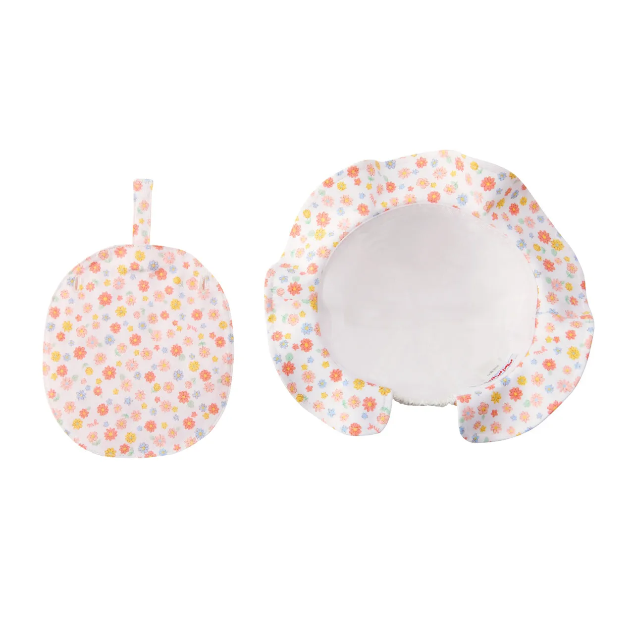 Floral Bow Sun Hat (UV Protection)