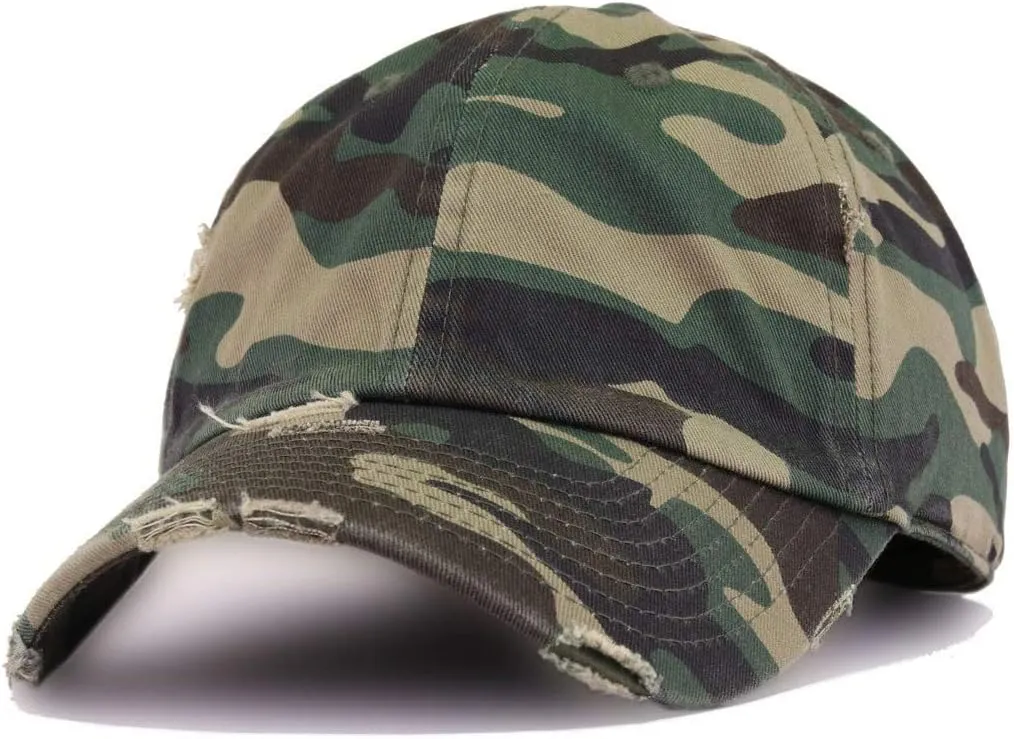 Fuck Cancer Vintage Baseball Cap Embroidered Cotton Adjustable Distressed Dad Hat