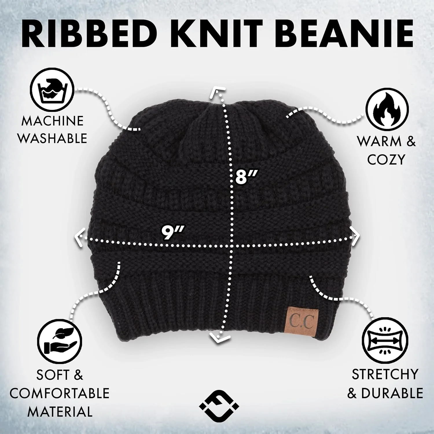 Funky Junque Cozy Pom Beanie - Stylish Winter Hat for All Seasons & Outdoor Activities