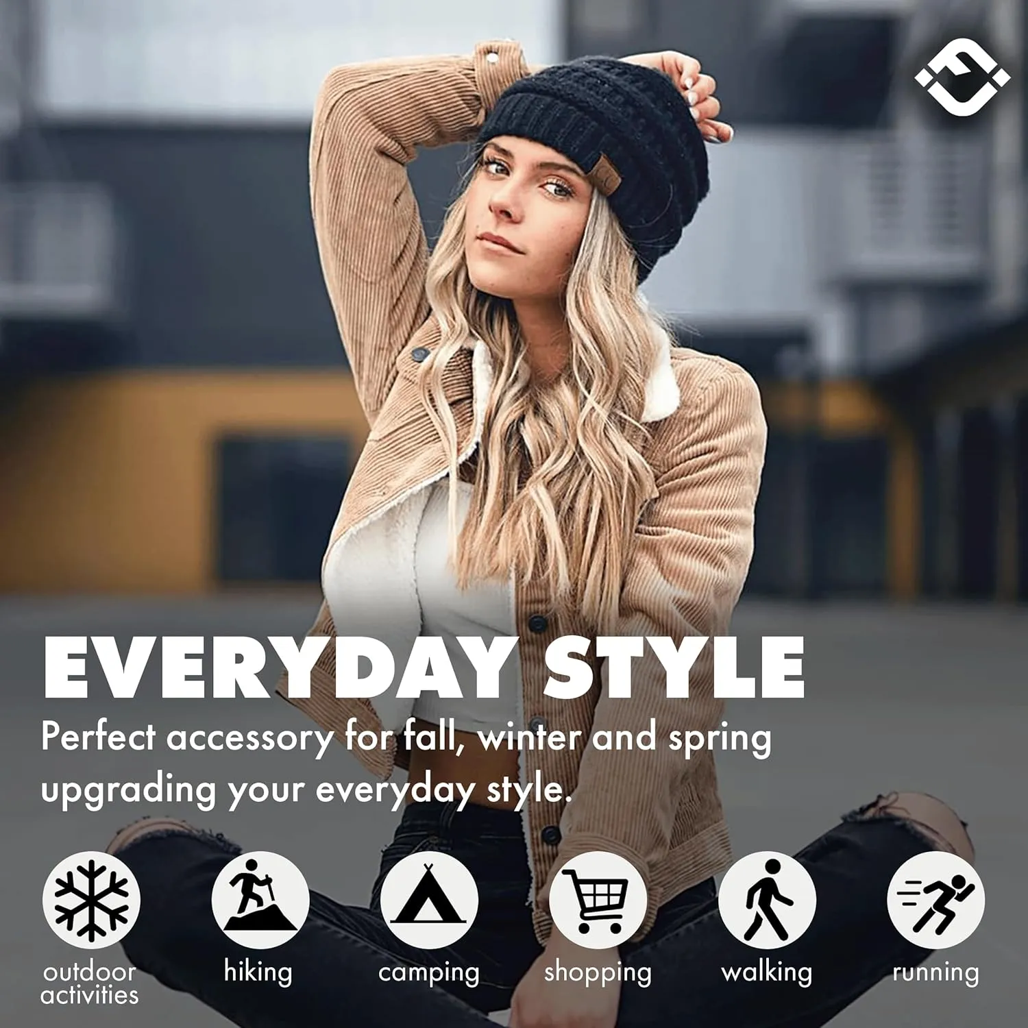 Funky Junque Cozy Pom Beanie - Stylish Winter Hat for All Seasons & Outdoor Activities