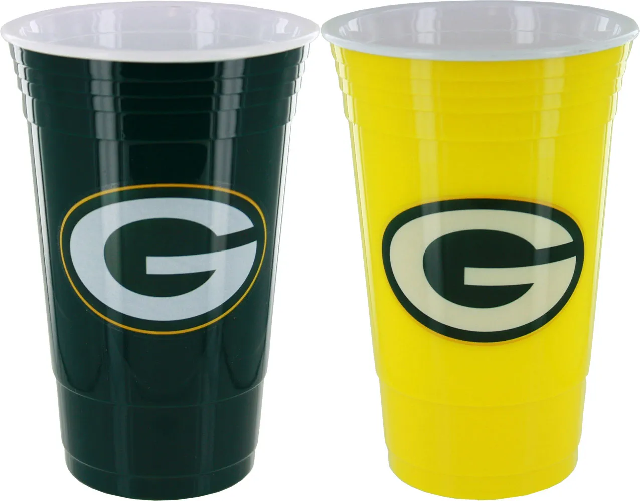 Green Bay Packers Home/Away Color Plastic Cup Set