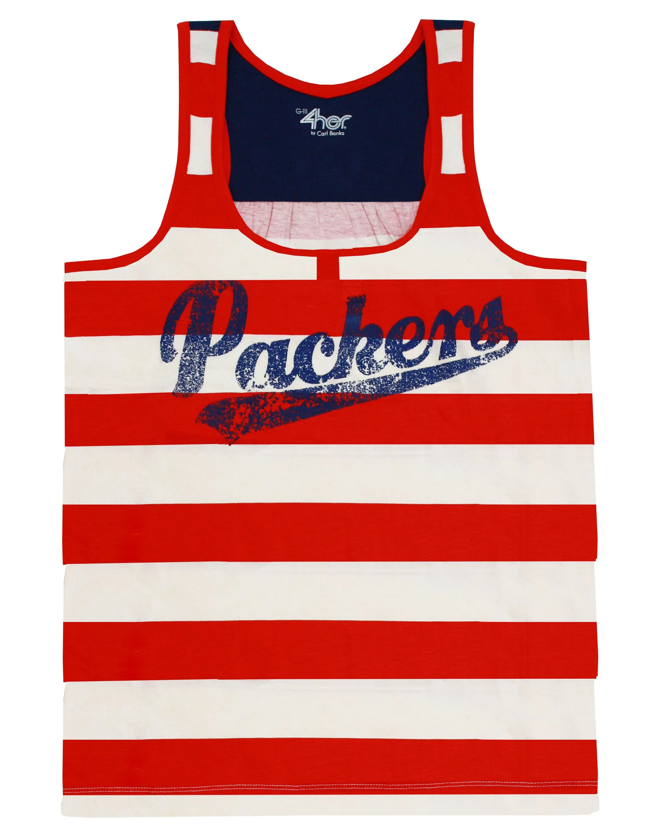 Green Bay Packers Women's Red, White, Blue Tank Top