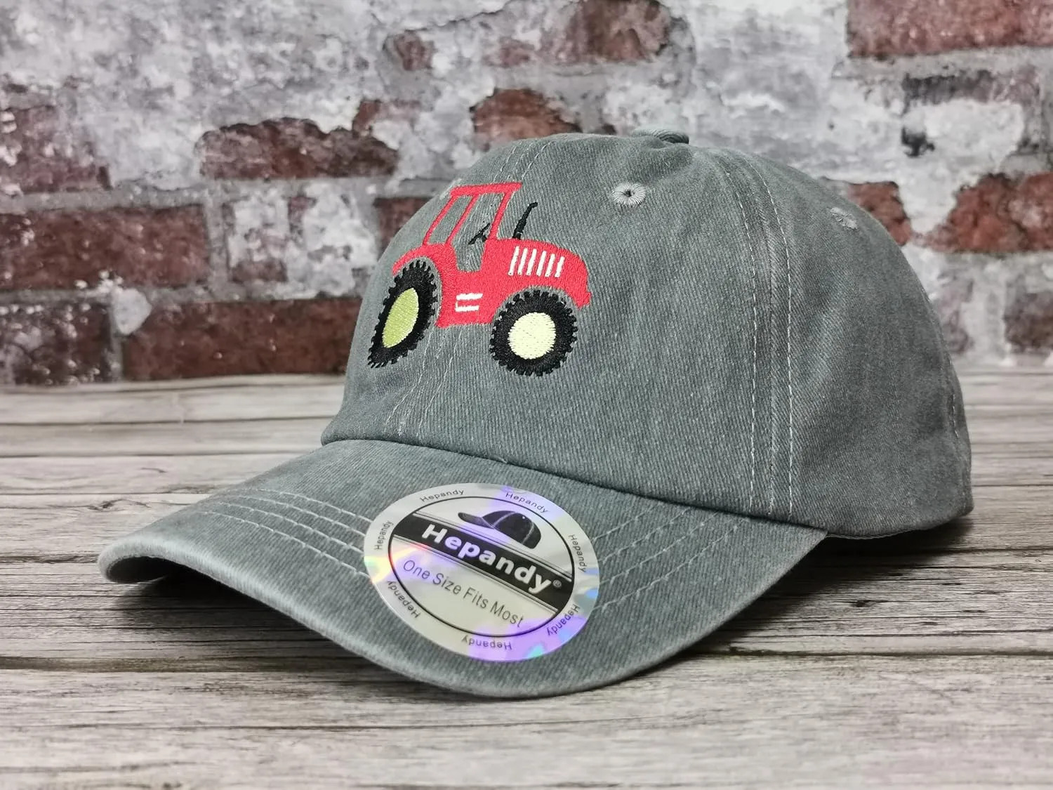Hepandy Embroidered Farm Tractor Hats for Boys Girls