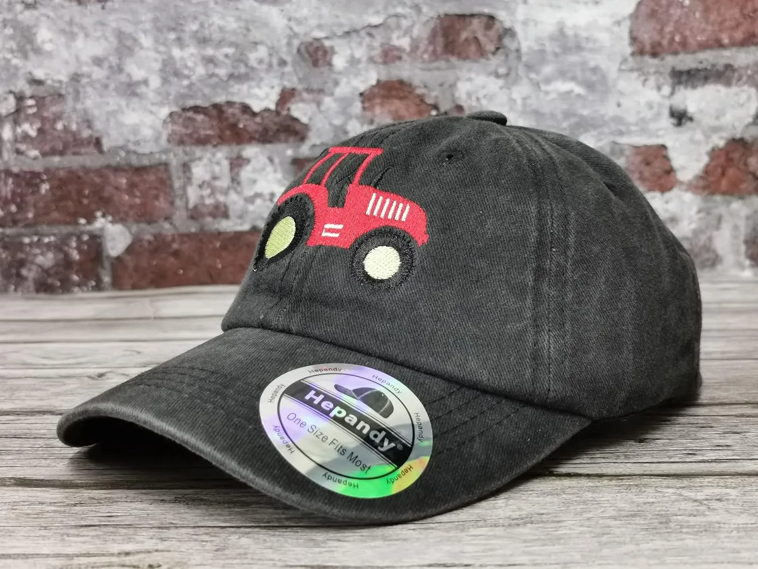 Hepandy Embroidered Farm Tractor Hats for Boys Girls