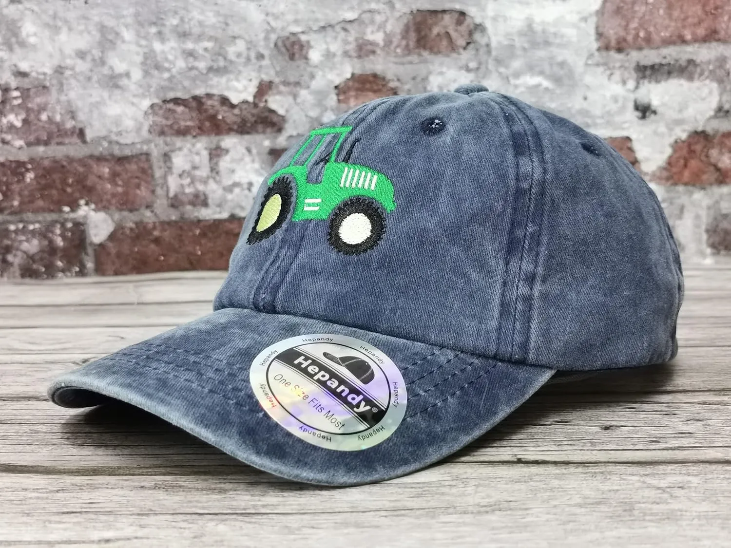 Hepandy Embroidered Farm Tractor Hats for Boys Girls