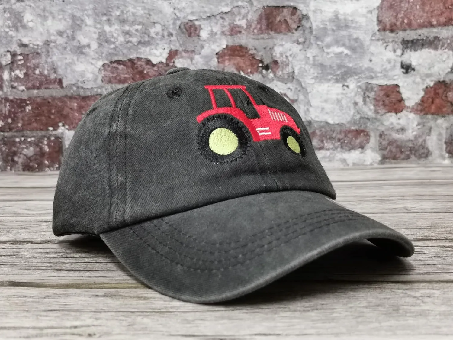 Hepandy Embroidered Farm Tractor Hats for Boys Girls