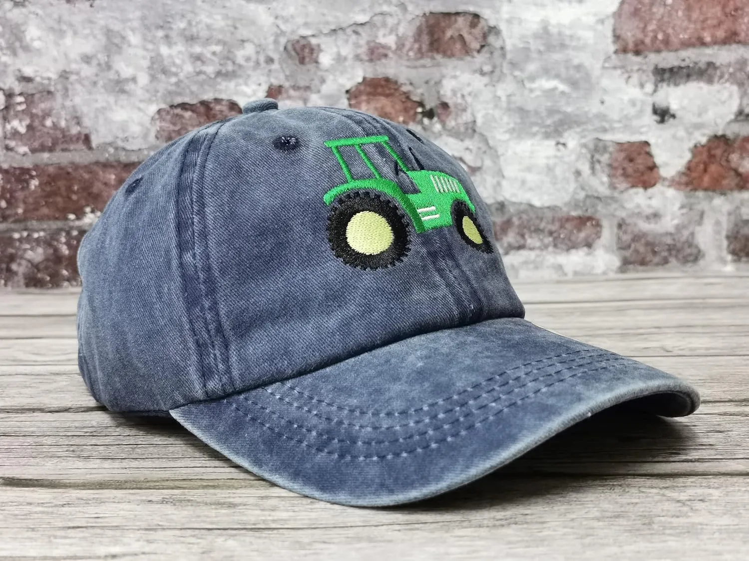 Hepandy Embroidered Farm Tractor Hats for Boys Girls