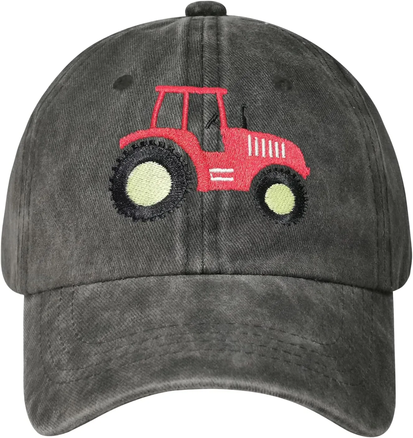 Hepandy Embroidered Farm Tractor Hats for Boys Girls