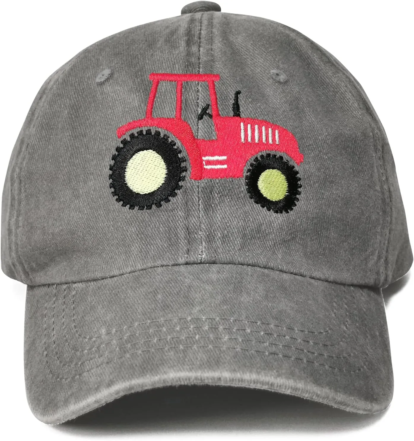 Hepandy Embroidered Farm Tractor Hats for Boys Girls