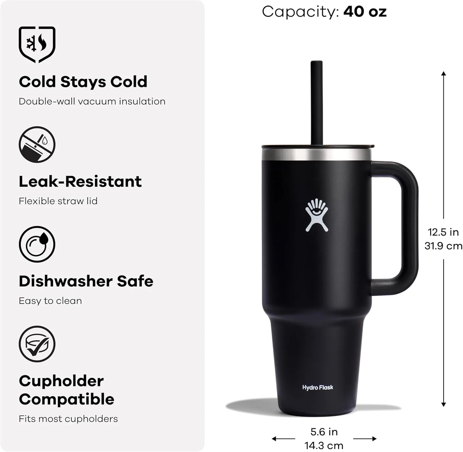 Hydro Flask 40 Oz Travel Tumbler Birch