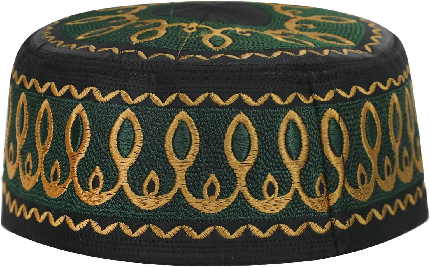 Islamic Men Prayer Kufi Hat Muslim Arabian Embroidered Skull Cap Arab Indian Religious Praying Cap Ramadan Eid Gift