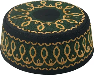 Islamic Men Prayer Kufi Hat Muslim Arabian Embroidered Skull Cap Arab Indian Religious Praying Cap Ramadan Eid Gift