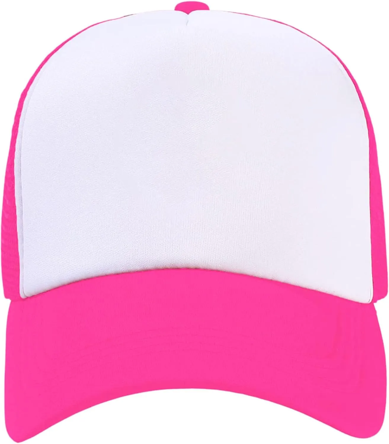 Kids Trucker Hat Mesh Cap with Adjustable Snapback Strap Mesh Trucker Cap Children Baseball Cap fit for 2-5T Black/White