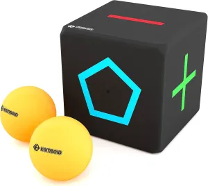 KOMBOID Ball Bouncing Skill Game for Teenagers and Adults. 12  Years Old. Cube X 1, Single Cube, 2 Balls.
