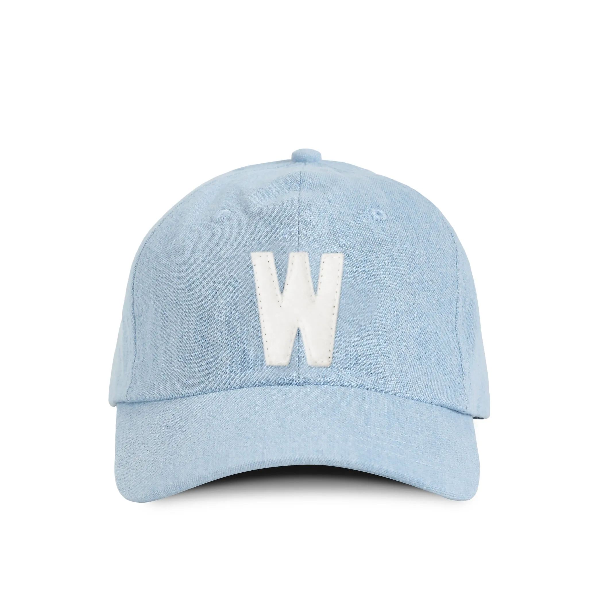 Letter W Baseball Hat Denim