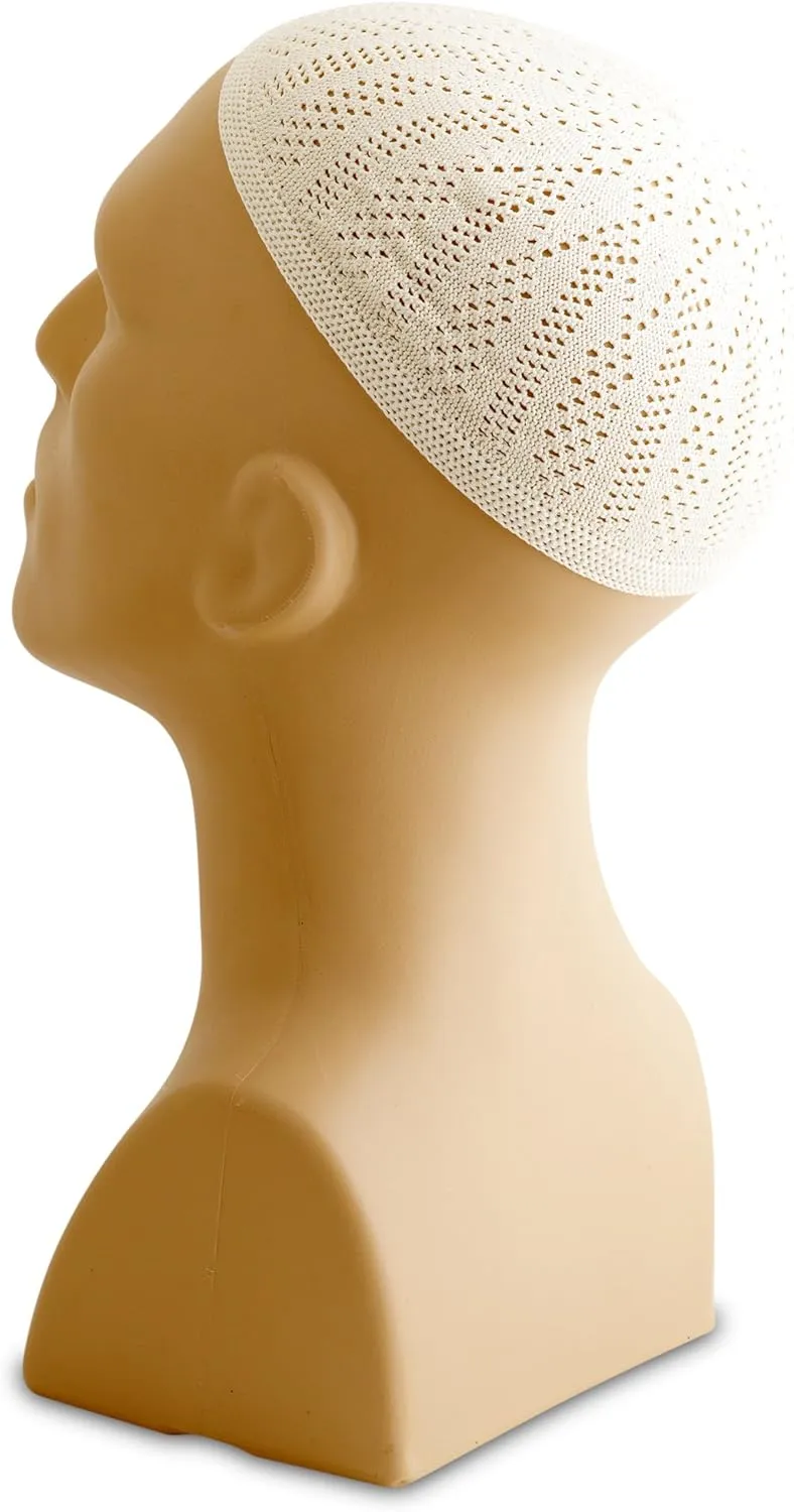 Lightweight Solid Color Turkish Crochet Kufi for Men